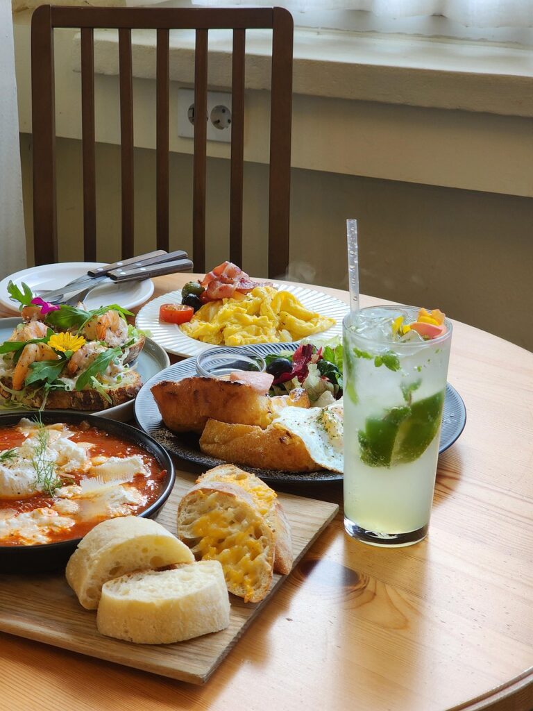 festive spring lunch