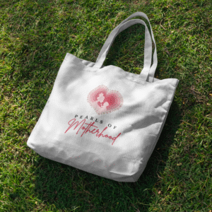 Pearls Of Motherhood White Tote Bag