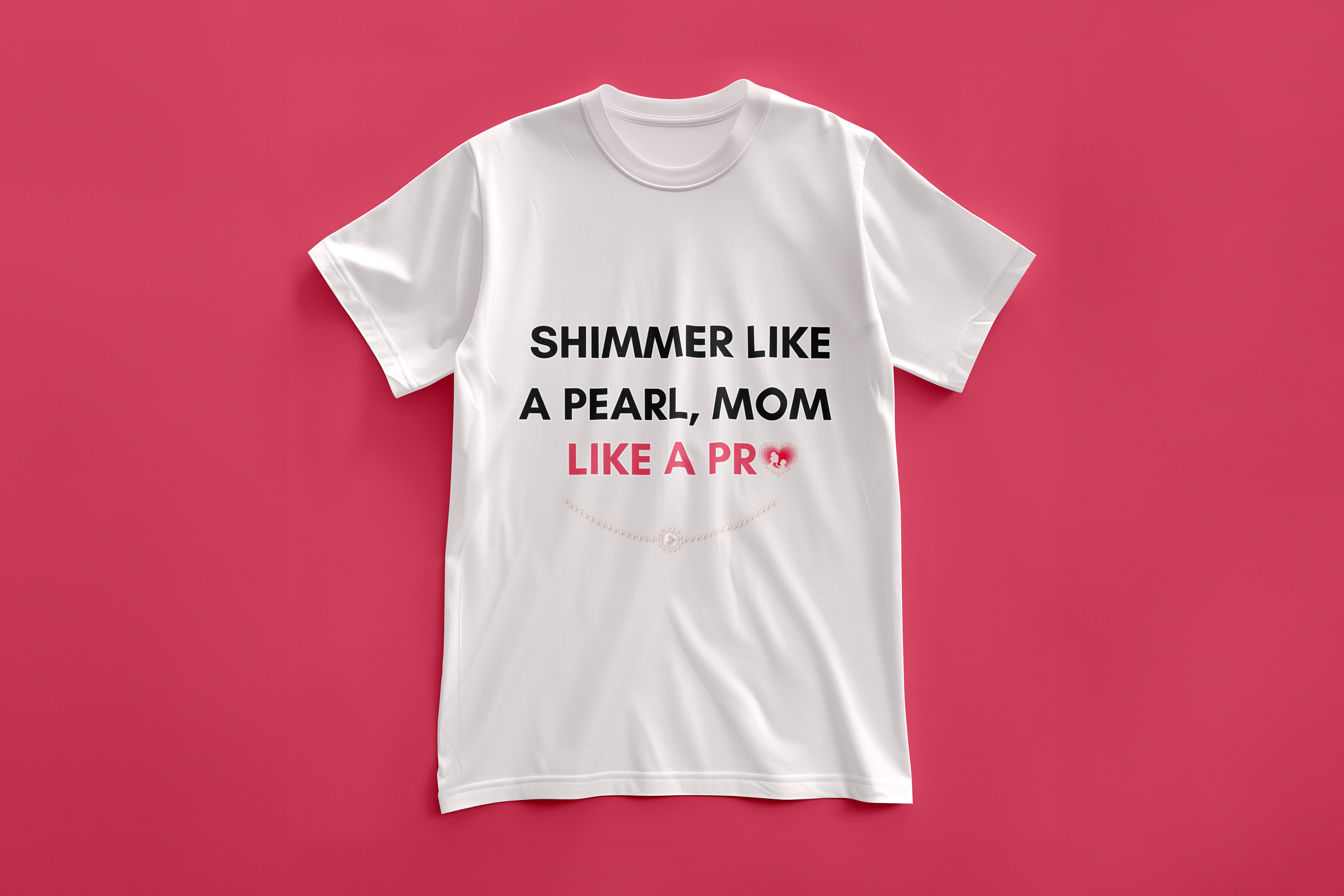 Pearls of Motherhood Quote T-Shirt